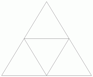 Trikotnik Sierpinskega stopnje 1