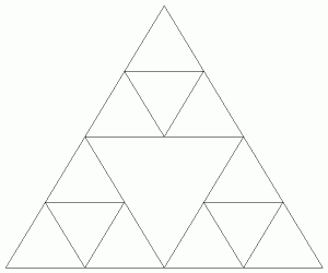 trikotnik Sierpinskega stopnje 2