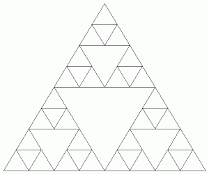 trikotnik Sierpinskega stopnje 3